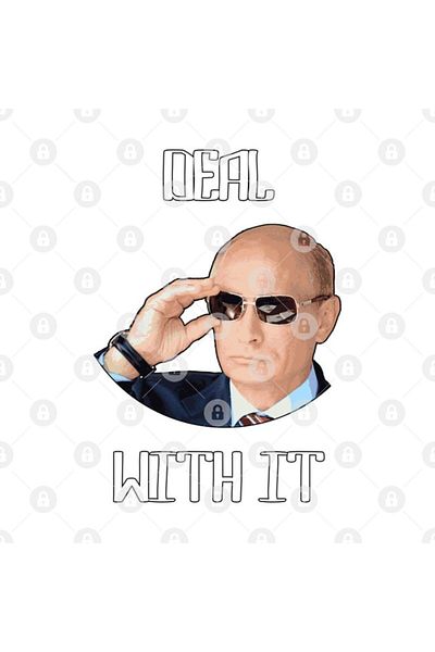 TatFast كوب فلاديمير بوتين المضحك "Deal With It" - هدية ومهر وعرض