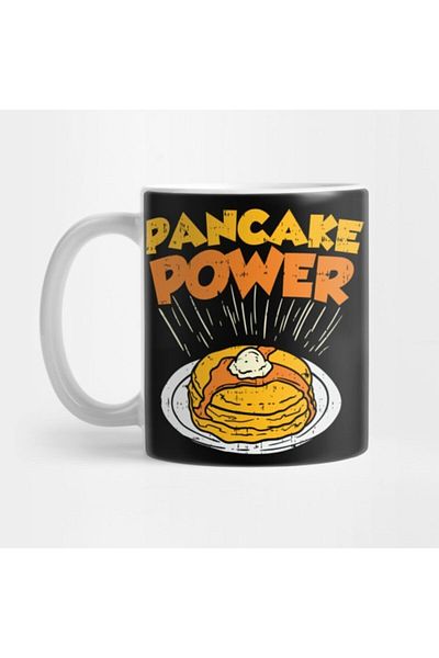 TatFast Pancake Power for Bodybuilding and Weight Lifting Mug, Gift, Dowry, Presentation