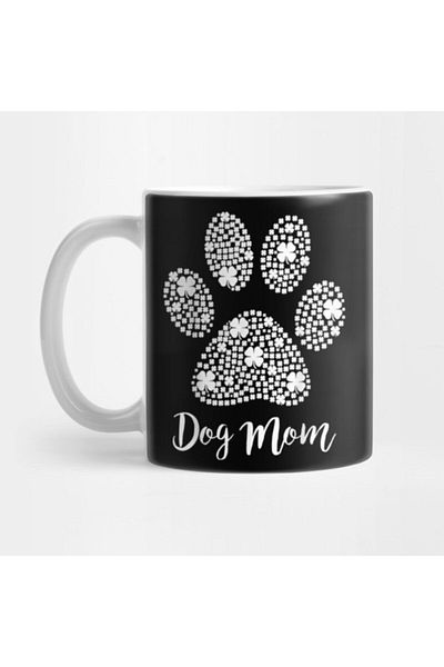 TatFast Irish Dog Mom Dog Paw St Patricks Day Gifts For Mommy Mug