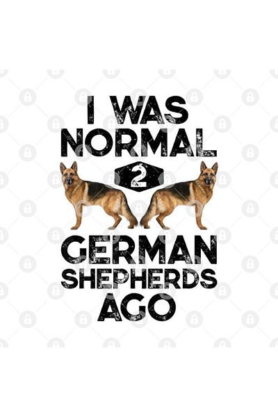 TatFast كوب هدية مضحك للكلاب من I Was Normal 2 German Shepherds Ago T