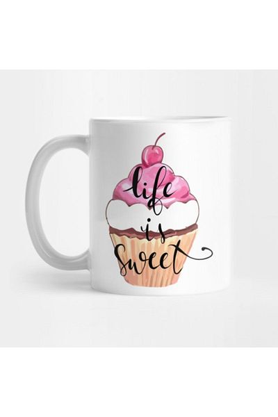 TatFast كوب Sweet Life Cupcake Love - هدية ومهر وعرض