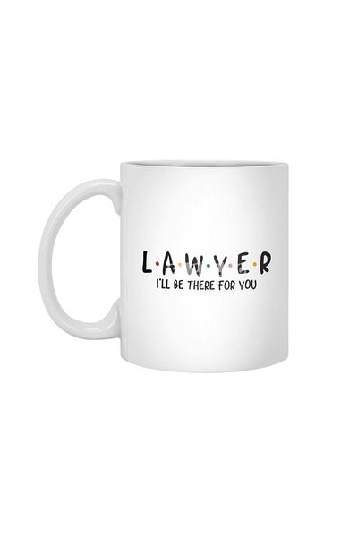 Fizello Lawyer I'Ll Be There For You كوب أبيض رسمي، هدية، مهر، عرض