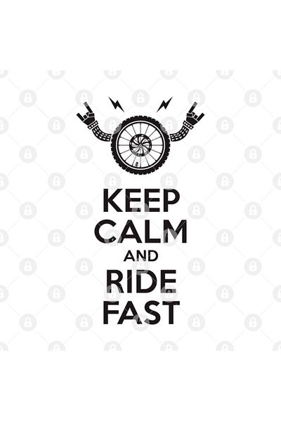 TatFast كوب Keep Calm And Ride Fast، هدية، مهر، عرض
