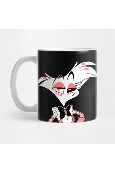 TatFast كوب Angel Dust Hazbin Hotel، هدية، مهر، حامل عرض