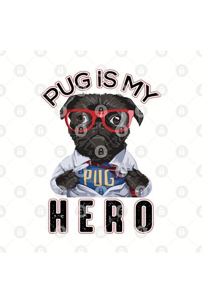 TatFast Pug Is My Hero Pug Lover Gift Mug, Gift, Dowry, Presentation