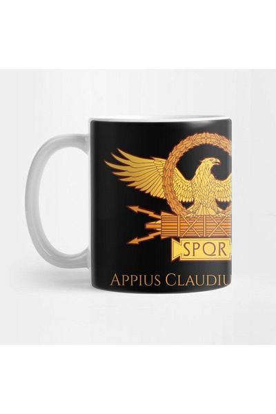 TatFast كوب هدايا من Ancient Roman Mythology Sol Invictus Roman Eagle Spqr