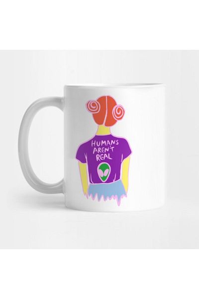 TatFast كوب Humans Aren't Real، هدية، مهر، عرض