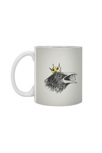 Fizello كوب أبيض من King Of Crows، هدية، مهر، حامل عرض