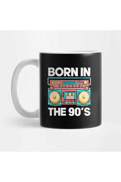 TatFast كوب ريترو من Born In 90s، هدية، مهر، حامل عرض