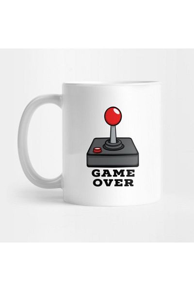 TatFast Game over Retro Joystick Mug, Gift, Dowry, Presentation Holder