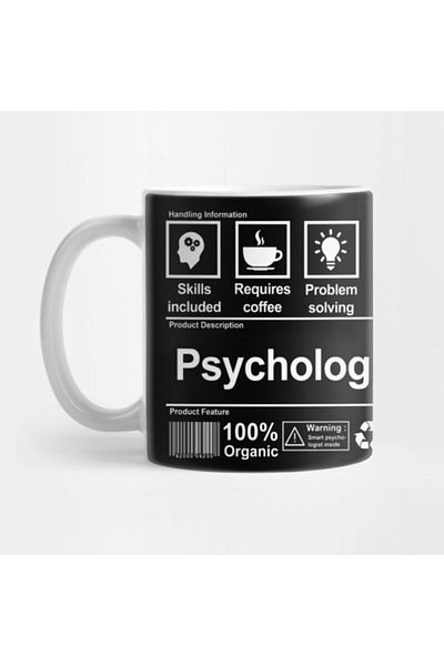 TatFast Psychologist Nutrition Facts Mug, Gift, Dowry, Presentation