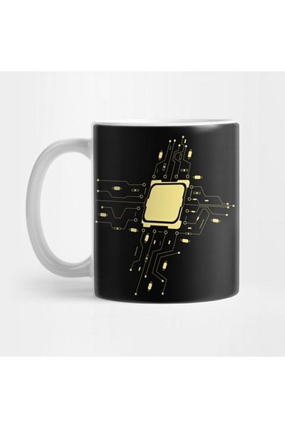 TatFast Computer Chip Processor Mug, Gift, Dowry, Presentation Holder