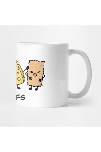 TatFast كوب جبنة النبيذ وكركر Bffs، هدية، مهر، عرض