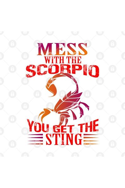 TatFast Mess with This Scorpio Matching Birthday Costume Mug, Gift, Dowry, Presentation