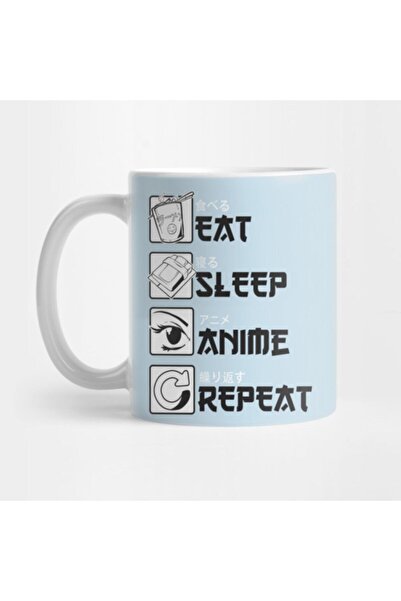 TatFast Anime Eat Sleep Game Mug, Gift, Dowry, Presentation Holder