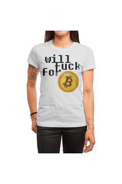 Fizello Μπλουζάκι Bitcoin Will Fu*k - Ανδρικό, Γυναικείο, Λευκό μπλουζάκι Unisex