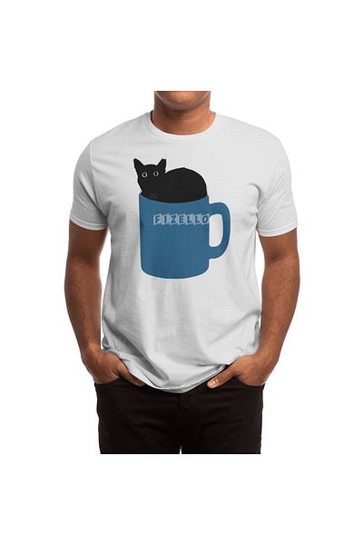 Fizello Ανδρικό και γυναικείο T-Shirt Black Slat - Unisex Λευκό