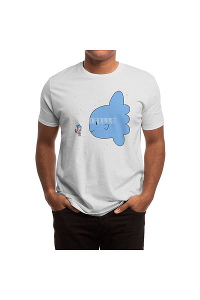 Fizello Λευκό μπλουζάκι Unisex με σχέδιο Cat And Luna Fish