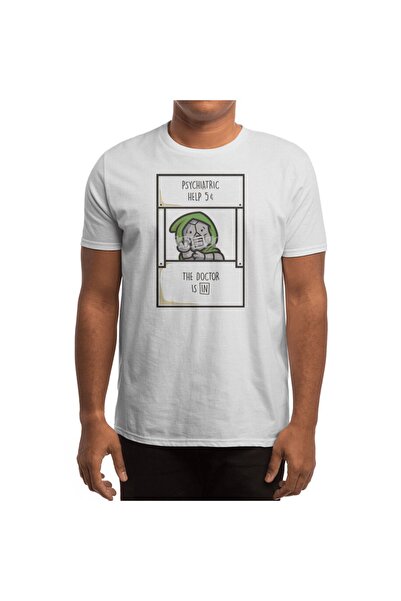 Fizello Λευκό μπλουζάκι Unisex για άνδρες και γυναίκες - The Doctor Is In