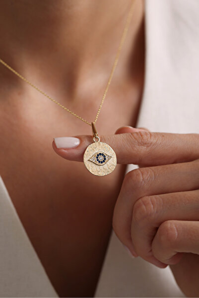 Gianfranco 14 Ayar Altın Heritage Taşlı Göz Charm Kolye Ucu