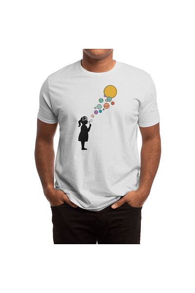 Fizello Λευκό μπλουζάκι Girl Space Unisex