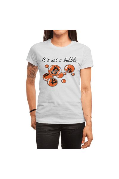 Fizello Λευκό μπλουζάκι Unisex Bitcoin Bubble