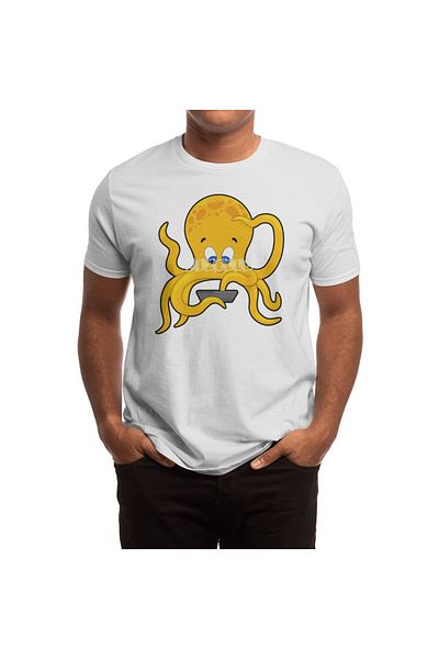 Fizello Μπλουζάκι Unisex White Octopus Pants - Ανδρικό και Γυναικείο T-Shirt