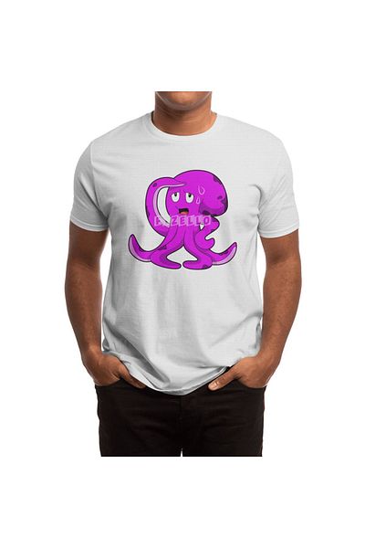Fizello Octopus - Ελαφρύ μπλουζάκι φούτερ για άνδρες και γυναίκες, λευκό μπλουζάκι Unisex