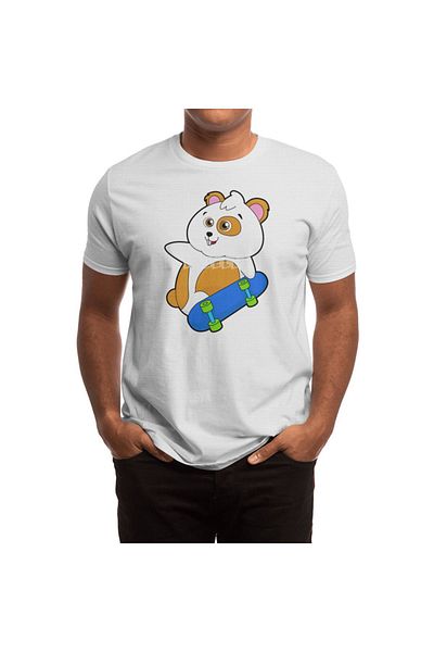 Fizello Tricou alb pentru hamster Aslı Skater pentru bărbați și femei - unisex