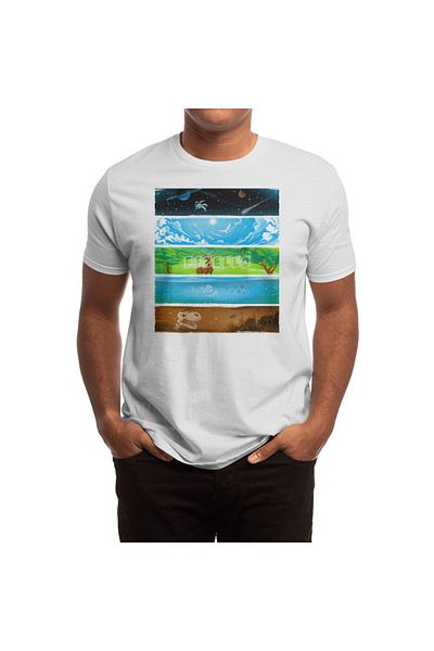 Fizello Tricou alb unisex Across The Earth