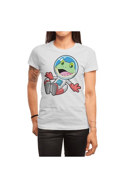Fizello Στολή Frog Astronaut - Unisex Λευκό T-shirt