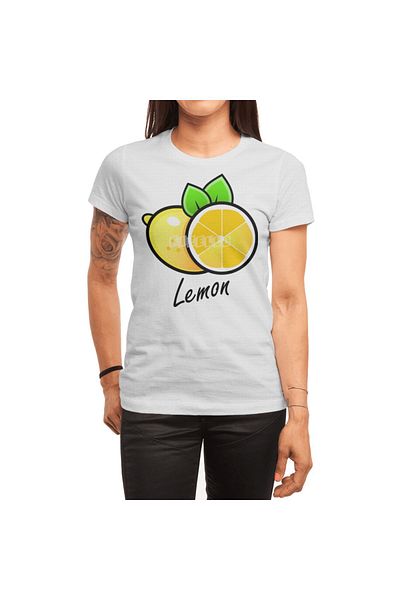 Fizello Ανδρικό και γυναικείο μπλουζάκι Unisex White Citrus Vector