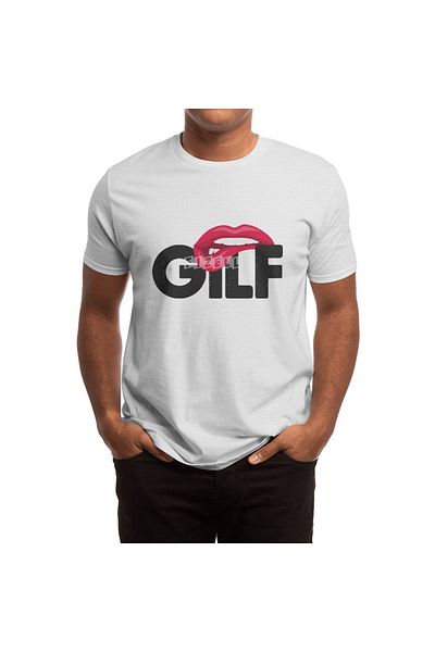Fizello Πορτοφόλι Sarcastic Gilf - Λευκό μπλουζάκι Unisex γιακά Grandmother Grandfather