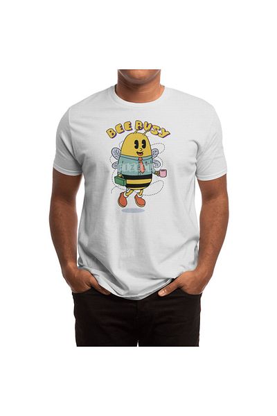 Fizello Λευκό μπλουζάκι Bee Busy Unisex