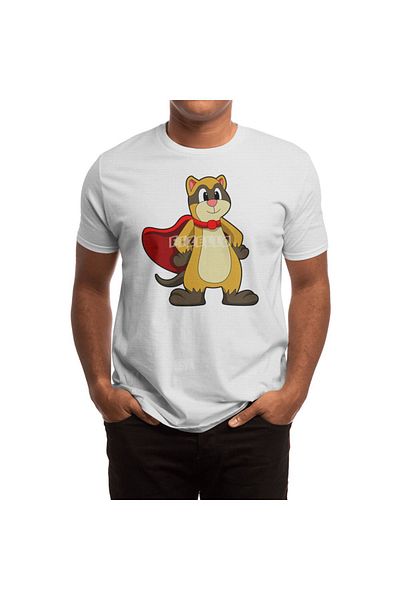 Fizello Ανδρικό και γυναικείο μπλουζάκι Unisex Λευκό Meerkat Cape