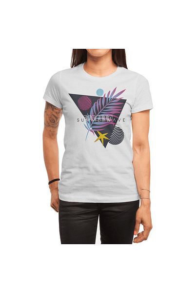 Fizello Summerwave Unisex Λευκό T-shirt - Ανδρικό και γυναικείο T-shirt