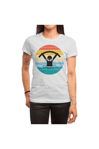 Fizello Μπλουζάκι Aqua Aerobics για άνδρες και γυναίκες - Unisex Λευκό T-shirt