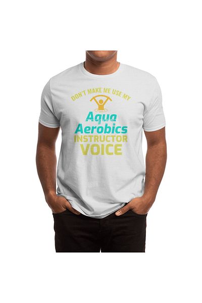 Fizello Μπλουζάκι Aqua Aerobics για άνδρες και γυναίκες - Unisex Λευκό T-shirt