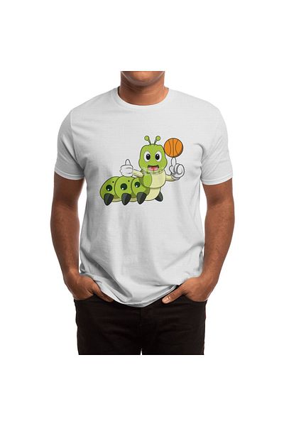 Fizello Tricou de baschet Caterpillar pentru sport - Tricou alb pentru bărbați, femei și unisex