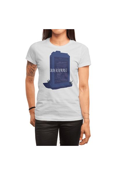 Fizello Tricou alb unisex pentru bărbați și femei - „The Doctor Lies...”