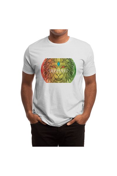 Fizello Zion Brand Flower of Iron Lion Unisex White T-Shirt