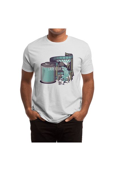 Fizello Tricou alb pentru bărbați și femei - Old Camera Film Nature Photographer Themed