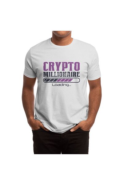 Fizello Λευκό Crypto Funny Bitcoin T-shirt για άνδρες και γυναίκες - Unisex