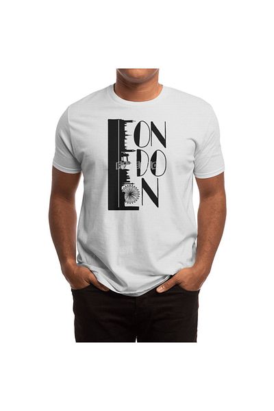 Fizello Λευκό μπλουζάκι Citylondon Unisex - Ανδρικά και Γυναικεία