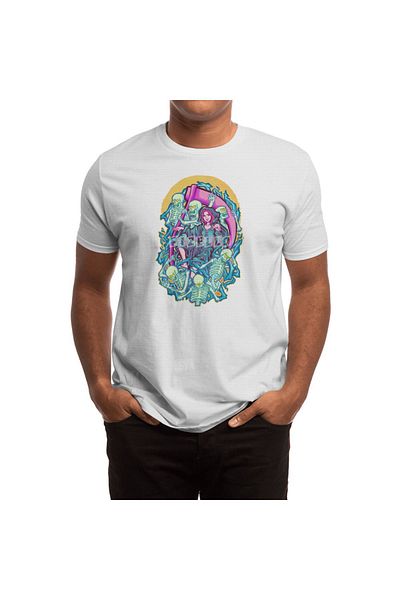 Fizello Tricou alb unisex The Girl Reaper