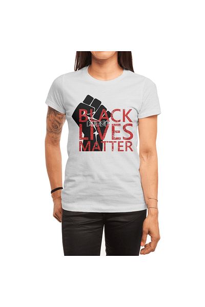 Fizello Λευκό μπλουζάκι Black Lives Matter Protest Unisex