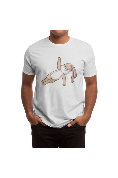 Fizello Μπλουζάκι Yoga Father Bunny για άνδρες και γυναίκες - Unisex Λευκό T-shirt