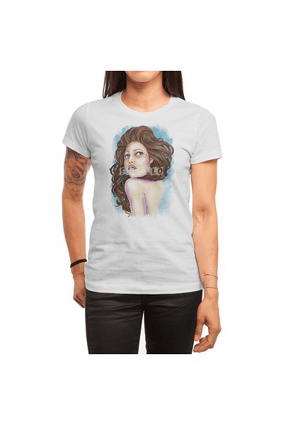 Fizello Μην κοιτάς πίσω - Λευκό μπλουζάκι Unisex (Aquaaresol and Ink)