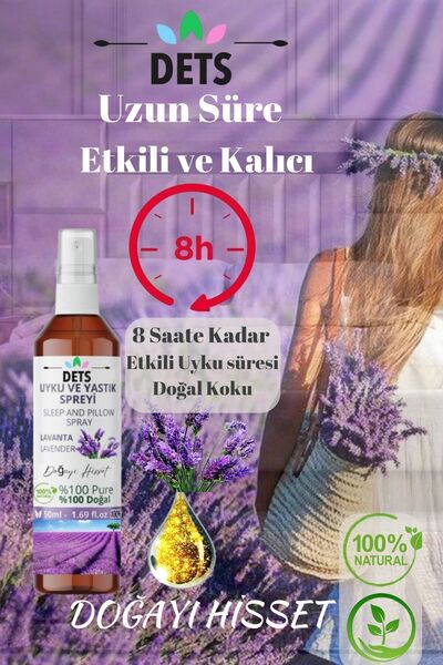 Dets Doğal Lavanta Uyku Ve Yastık Spreyi Rahatlatıcı Uyku Spreyi Lavender Sleep And Pıllow Spray