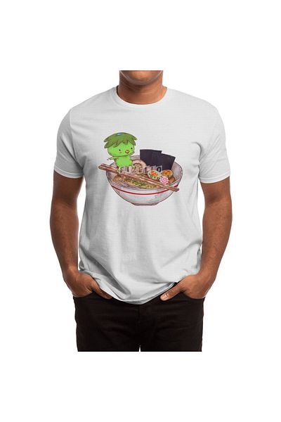 Fizello Unisex Λευκό T-Shirt Ramen - Ανδρικό και γυναικείο T-Shirt